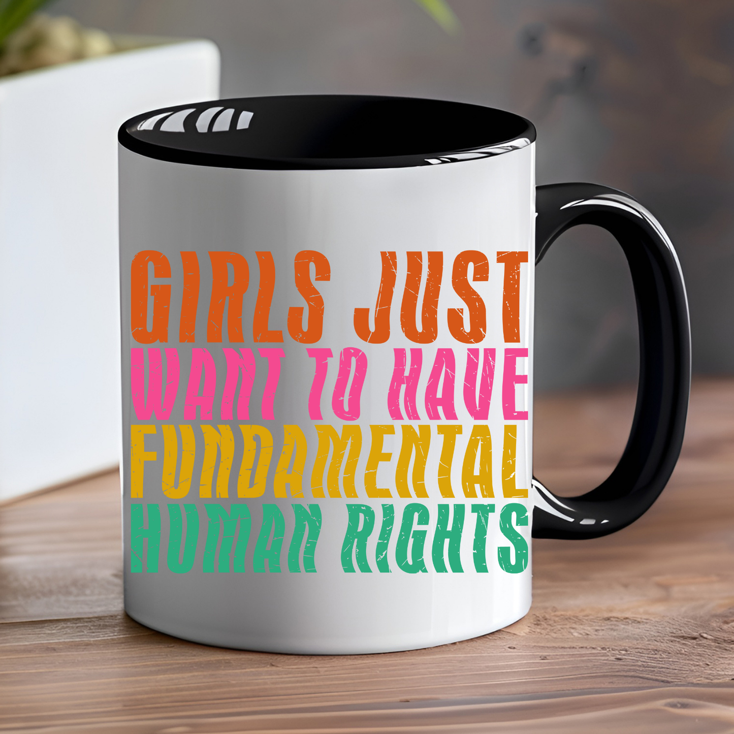 Girls Just Want to Have Fundamental Rights Ceramic Mug
