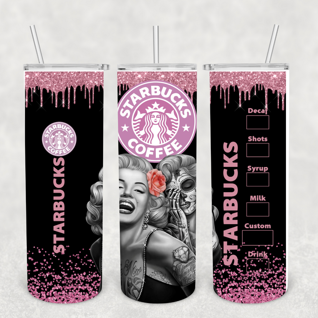 Marilyn Starbies 20oz Metal Tumbler