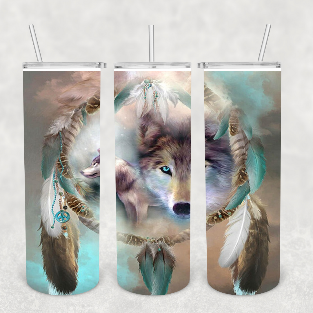 Wolf 20oz Metal Tumbler