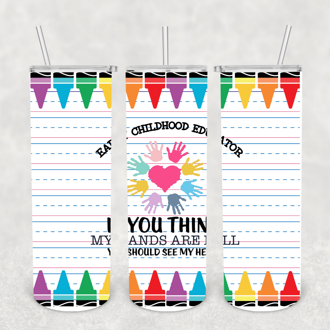 Early Childhood Educator 20oz Metal Tumbler