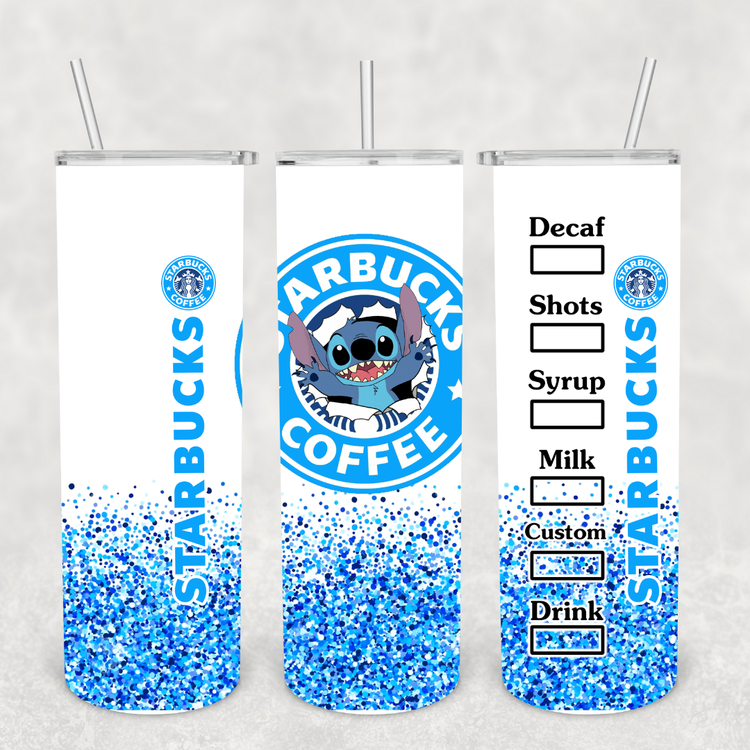Stitch Starbies 20oz Metal Tumbler