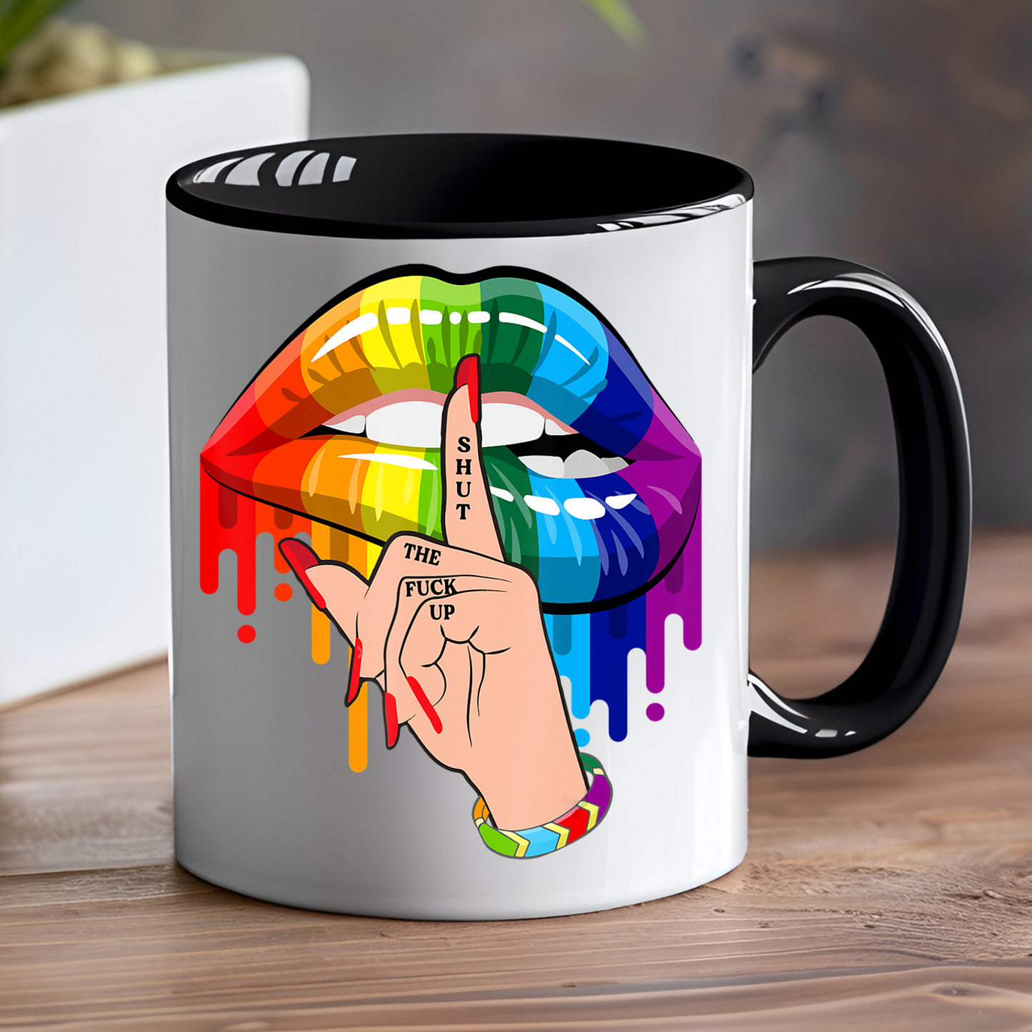 Pride Shut the Fuck Up Ceramic Mug