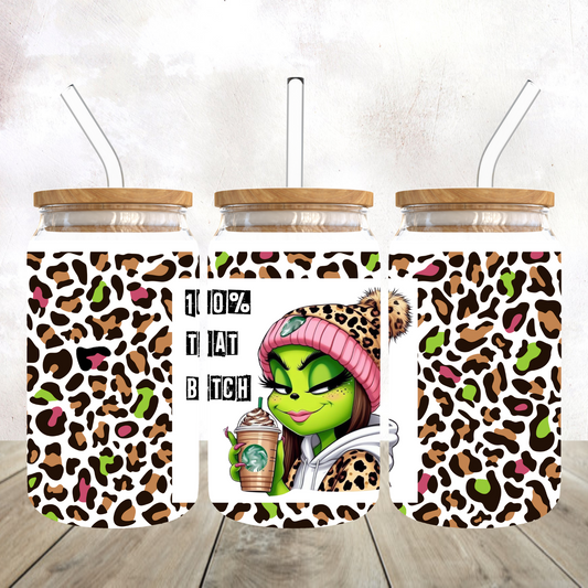 100% That Bitch Frosted Libby Tumbler