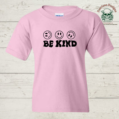 Be Kind smiley faces adult unisex T-Shirt