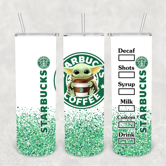 Green Guy Starbies 20oz Metal Tumbler