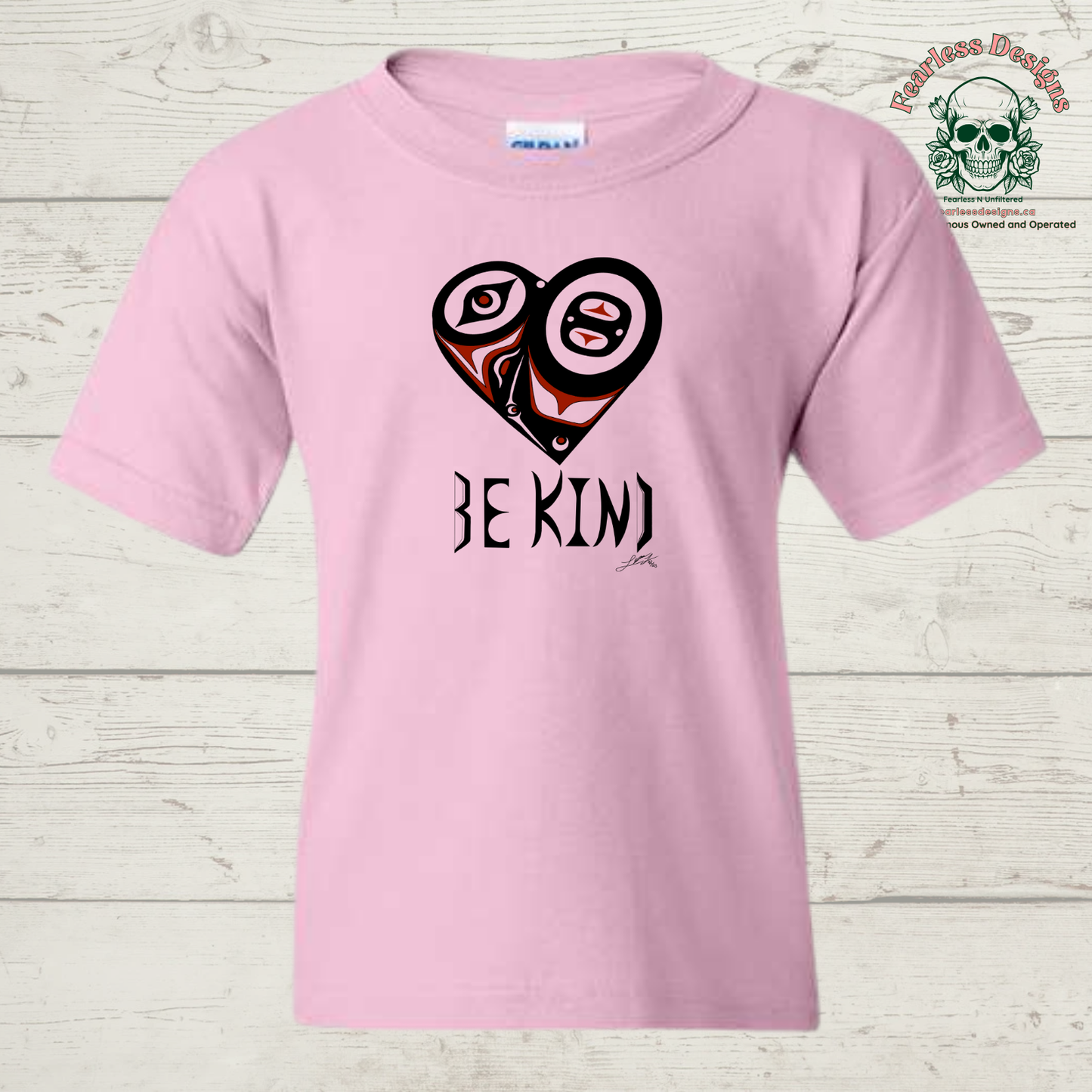 Be Kind Indigenous design adult unisex T-Shirt