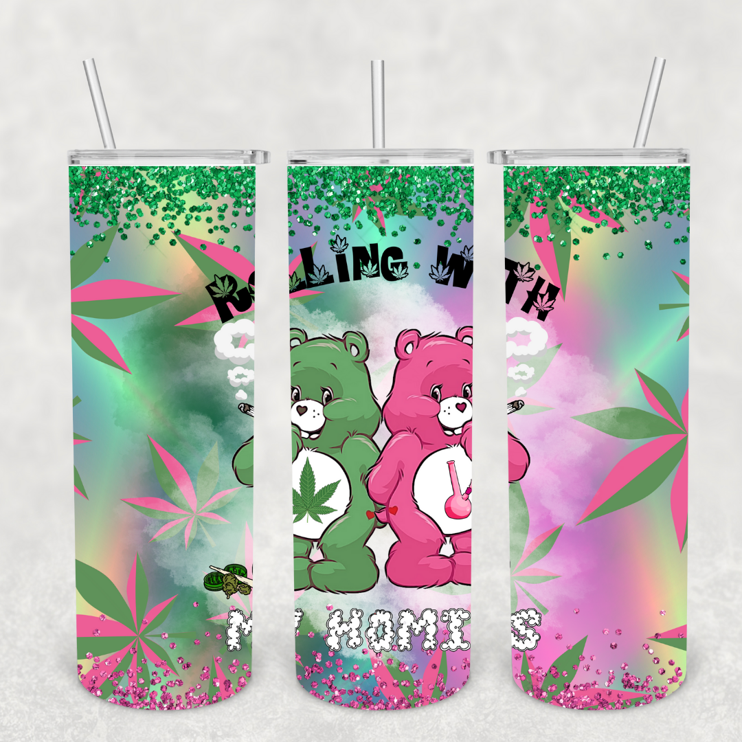 Rollin With My Homies 20oz Metal Tumbler