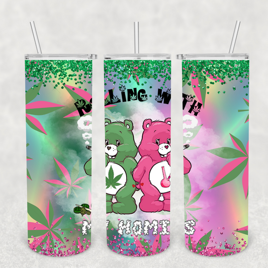 Rollin With My Homies 20oz Metal Tumbler