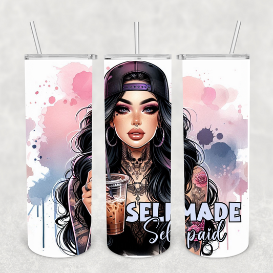 Self Made Self Paid 20oz Metal Tumbler