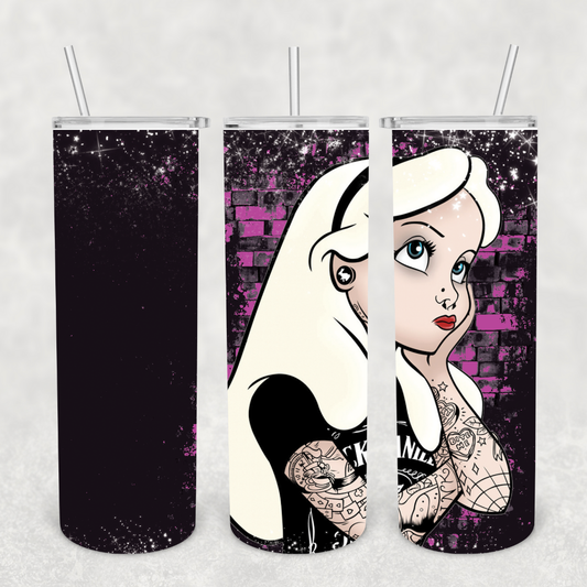 Tattoo Girl 20oz Metal Tumbler
