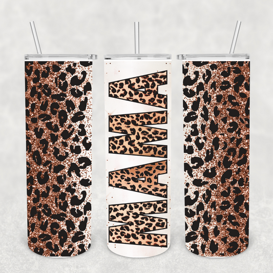 Animal Print MAMA 20oz Metal Tumbler
