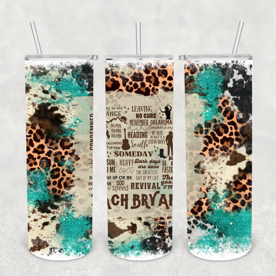 Zach Country Singer 20oz Metal Tumbler