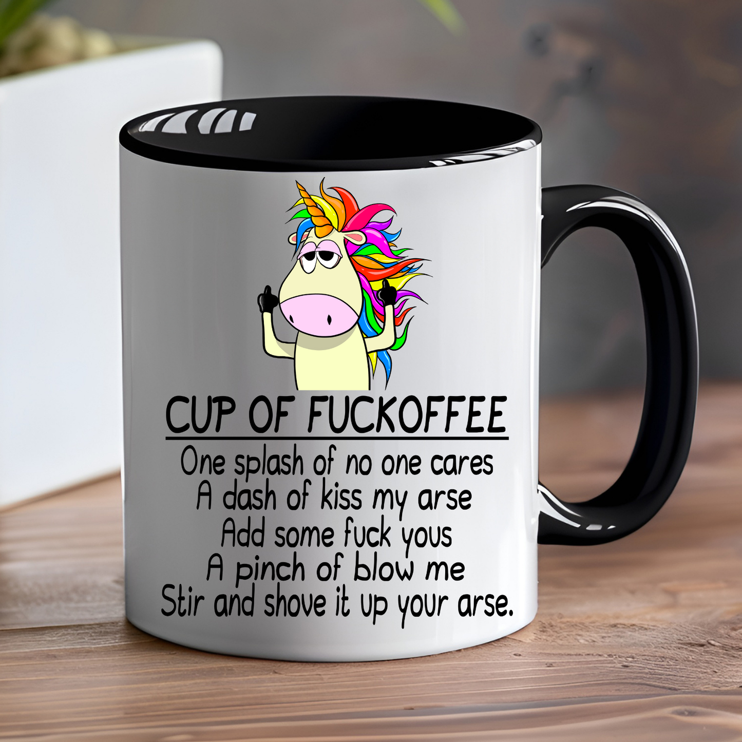 Unicorn Cup of Fuckoffee Mug