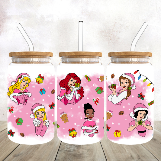 Winter Princesses Frosted Glass Tumbler