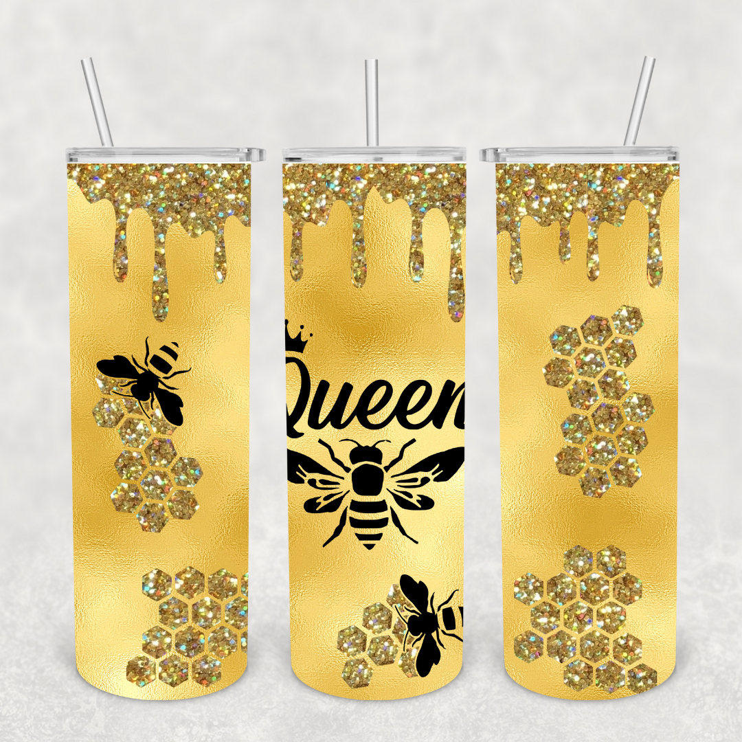Queen Bee 20oz Metal Tumbler