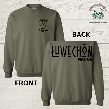 Luwechon (Iskut) "Spirit Jersey" on crewneck