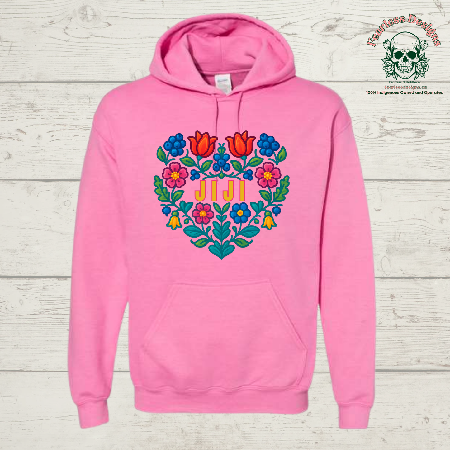 Flowered Jiji hoodie