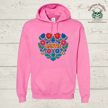 Flowered Auntie hoodie