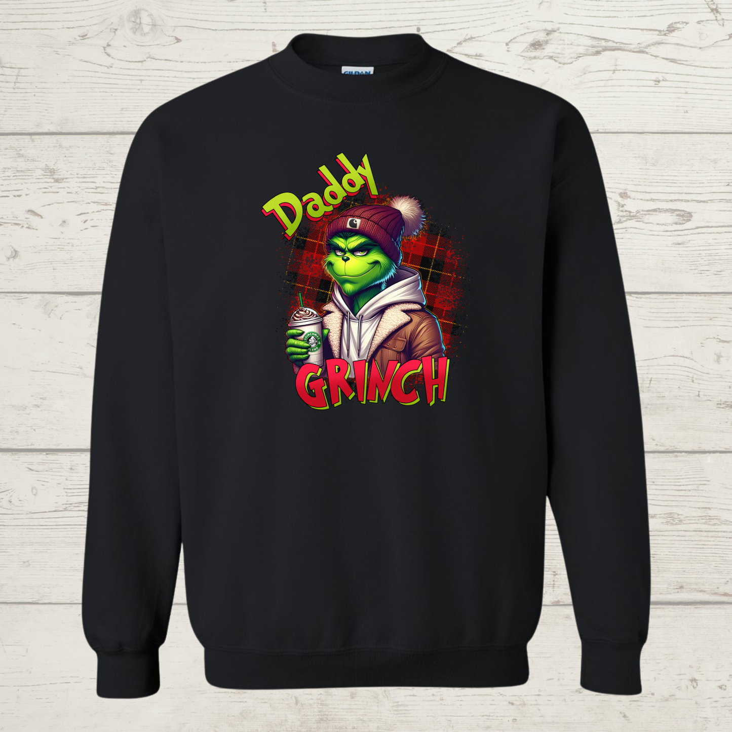 Mean Green Daddy with coffee