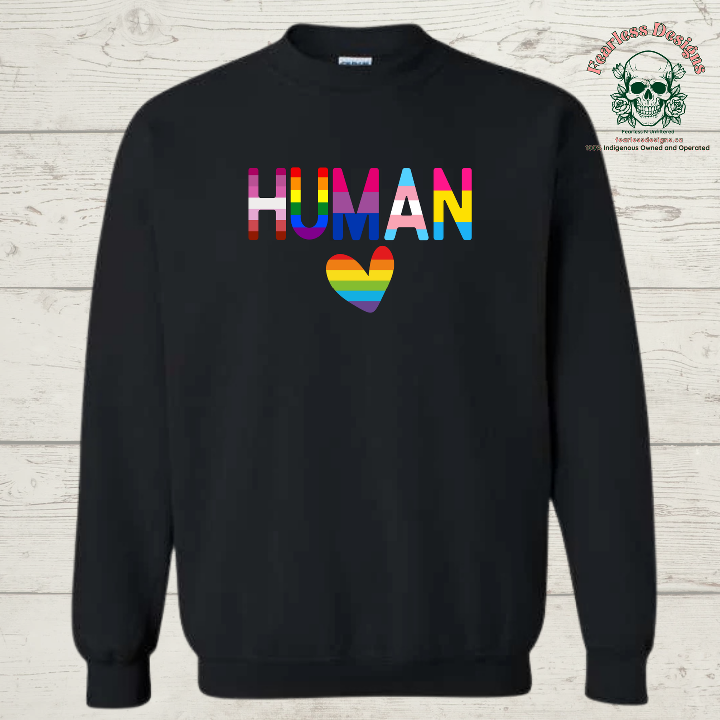 Human Pride Crewneck Sweater
