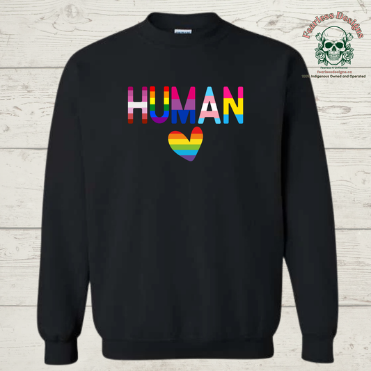 Human Pride Crewneck Sweater