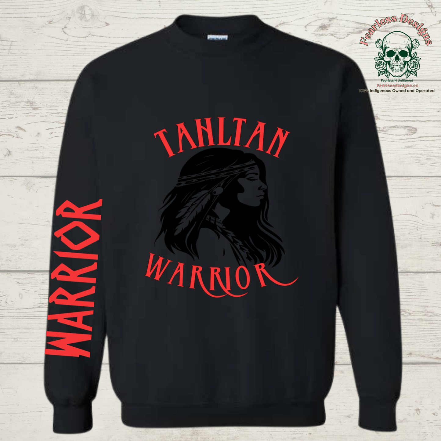 Tahltan Woman Warrior Crewneck Sweater