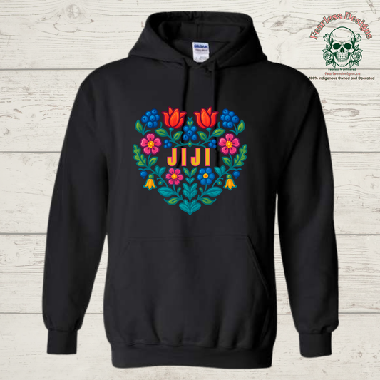 Flowered Jiji hoodie