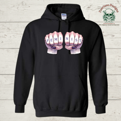 FEMINIST with Fist Hoodie
