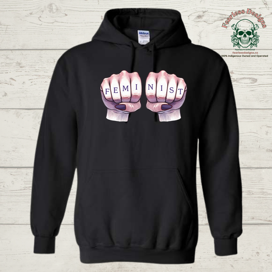 FEMINIST with Fist Hoodie