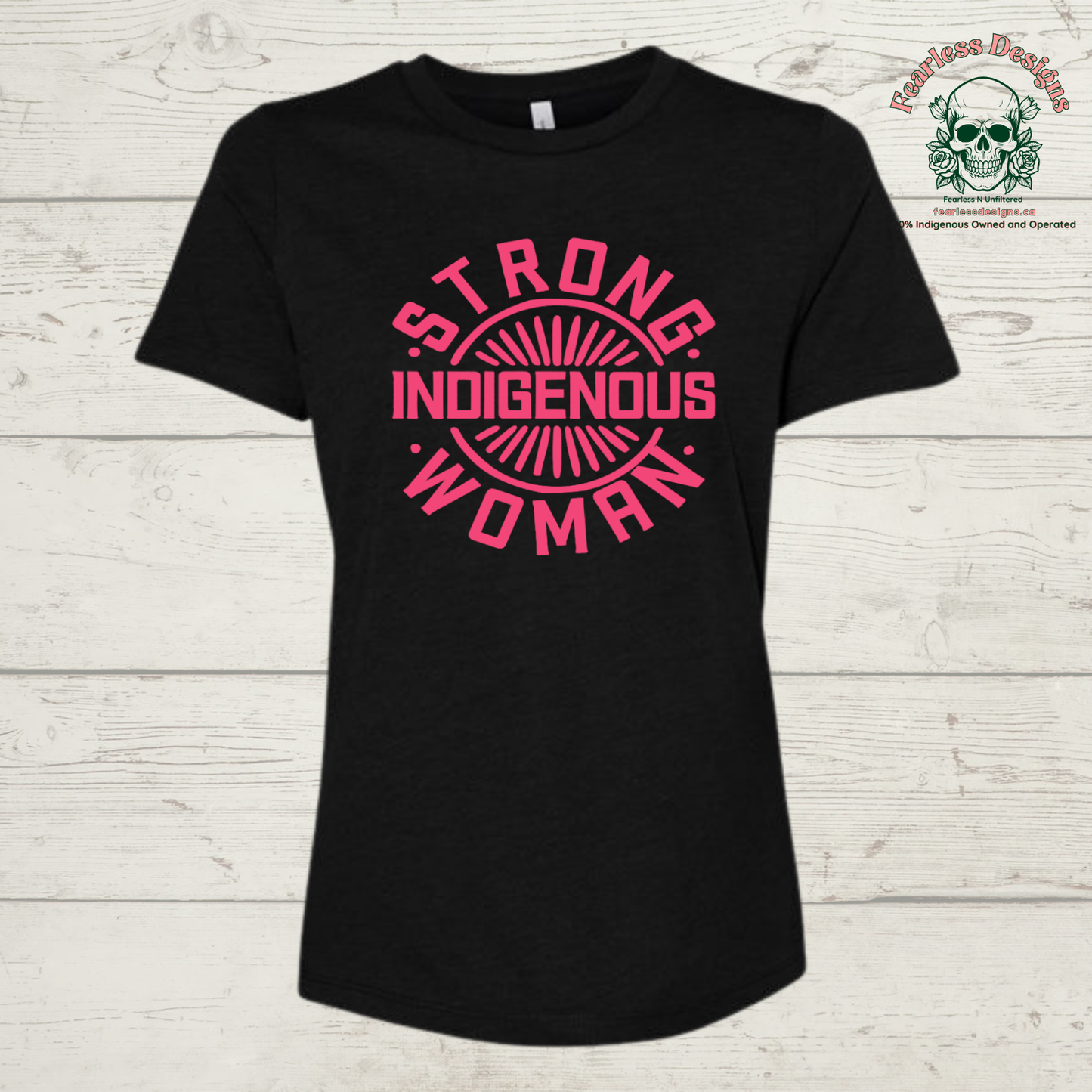 Strong Indigenous Woman relaxed fit T-Shirt
