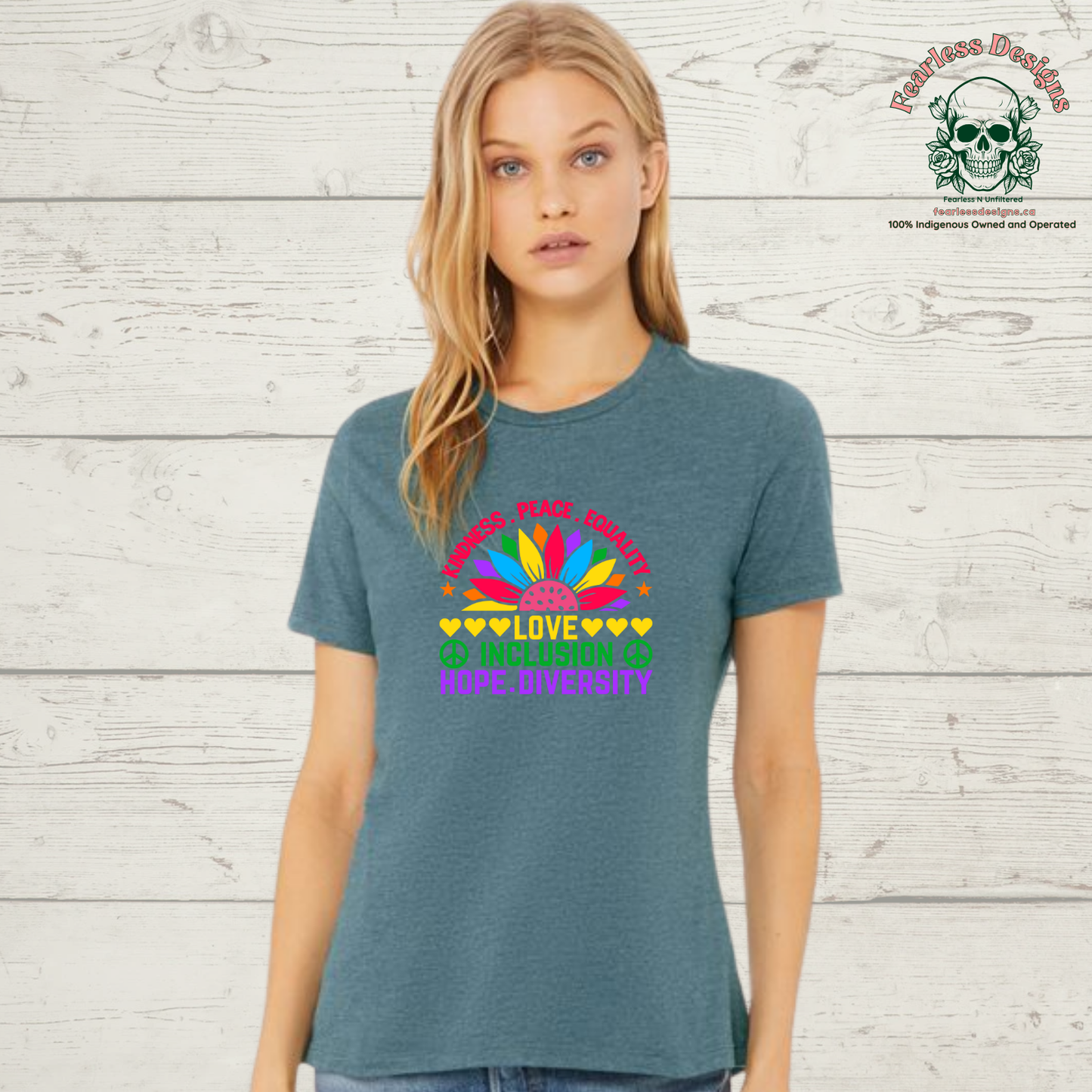 Kindness, Peace, Equality, Love, Inclusion, Hope, Diversity T-Shirt