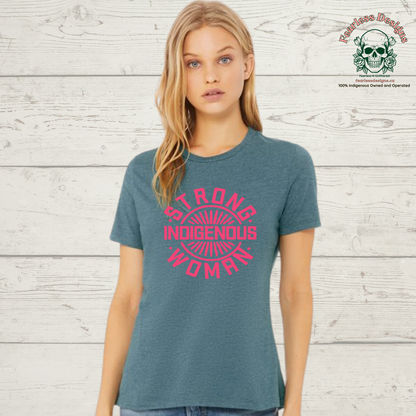 Strong Indigenous Woman relaxed fit T-Shirt