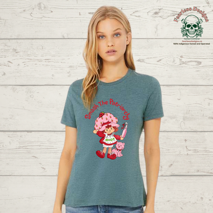 Strawberry Shortcake Smash the Patriarchy ladies tshirt