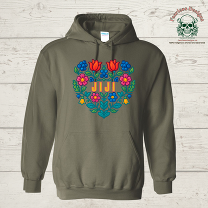 Flowered Jiji hoodie