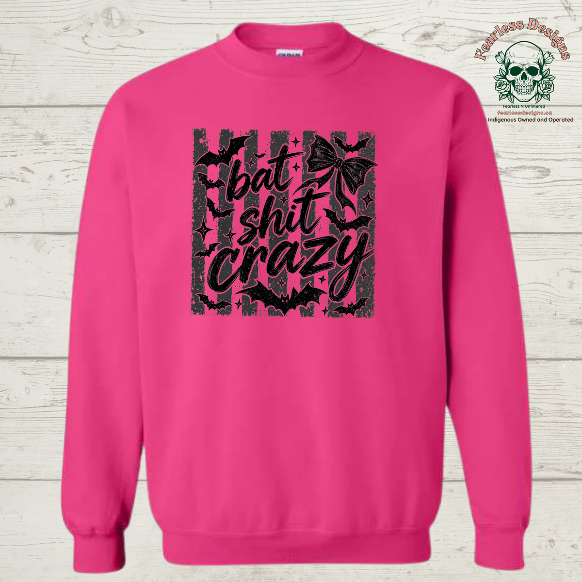 Bat Shit Crazy unisex crewneck sweater