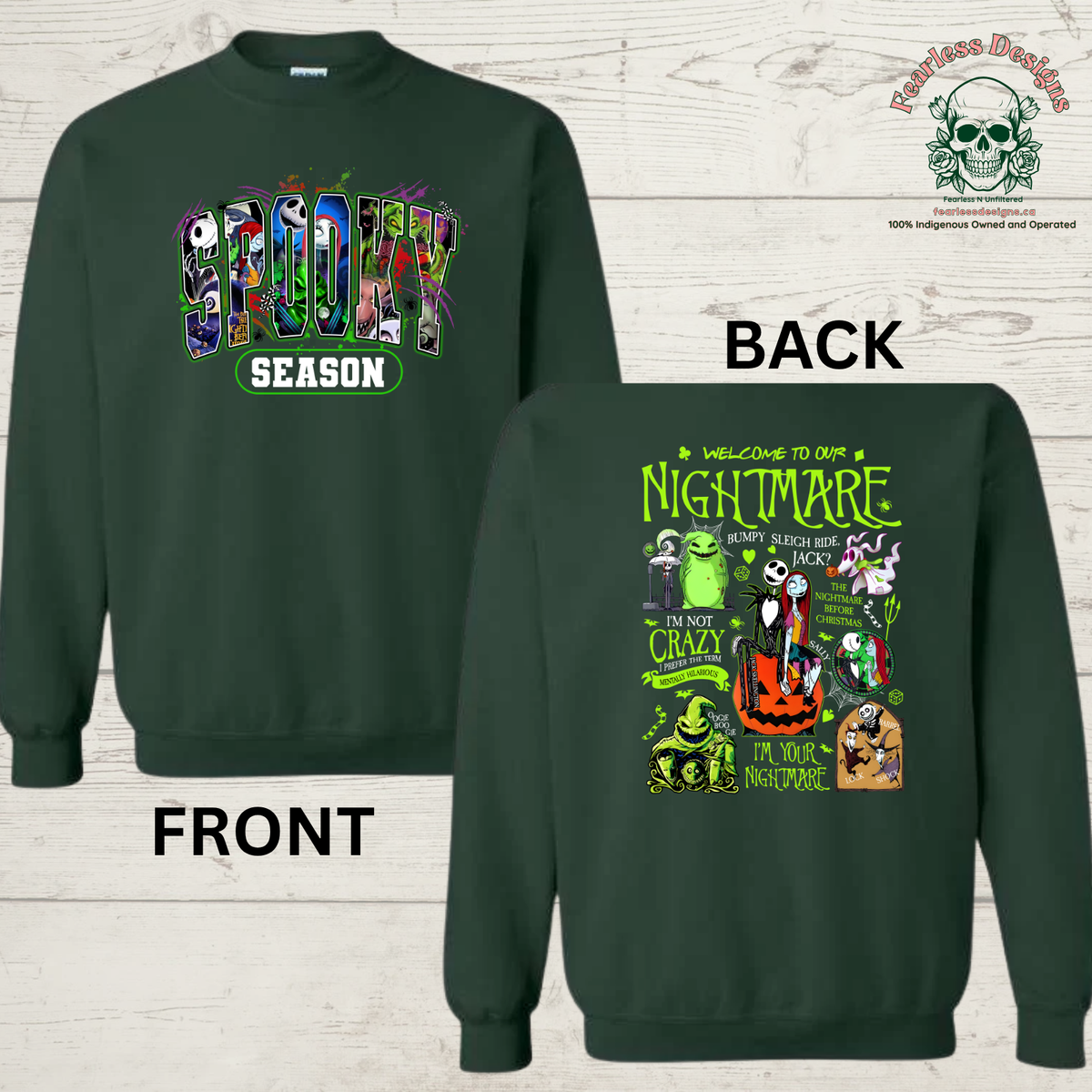 Nightmare Spooky Season unisex crewneck sweater