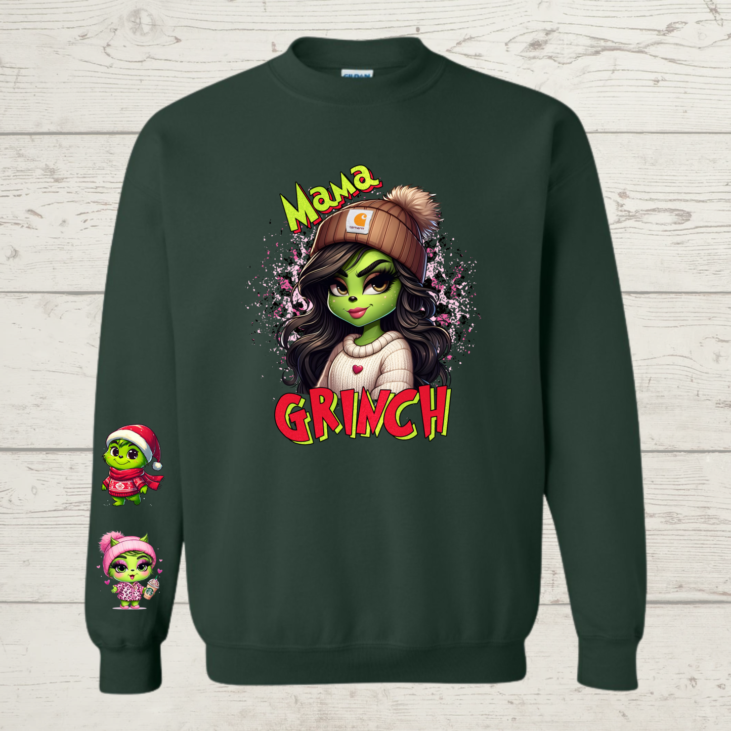 Mean Green Mama with brown hair