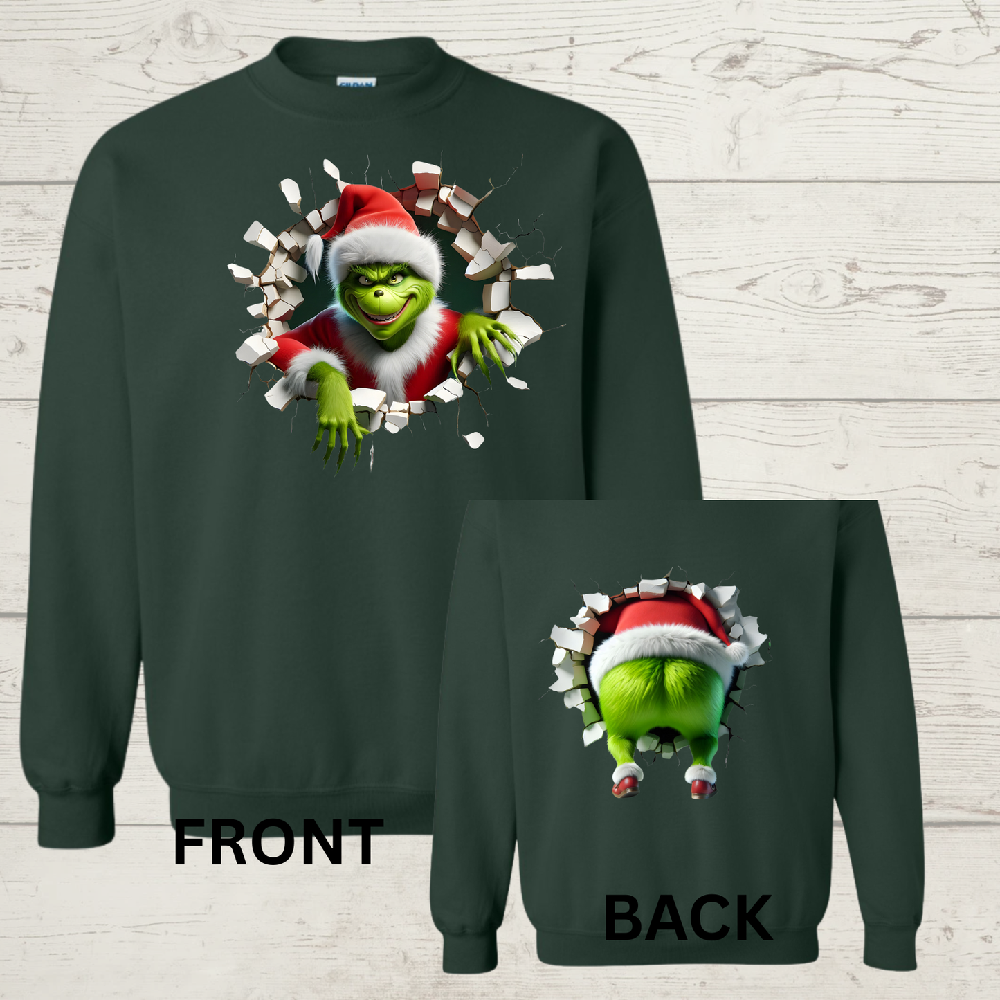 Breakthrough Mean Green Guy front and back