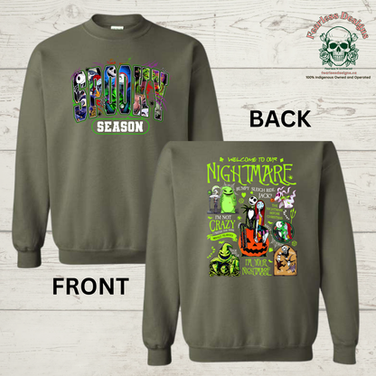 Nightmare Spooky Season unisex crewneck sweater