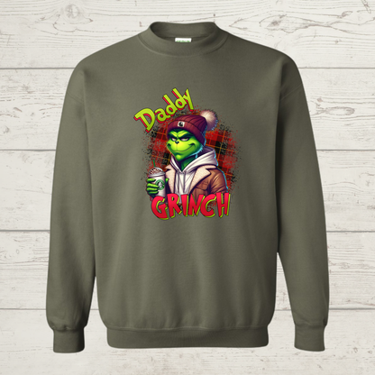 Mean Green Daddy with coffee