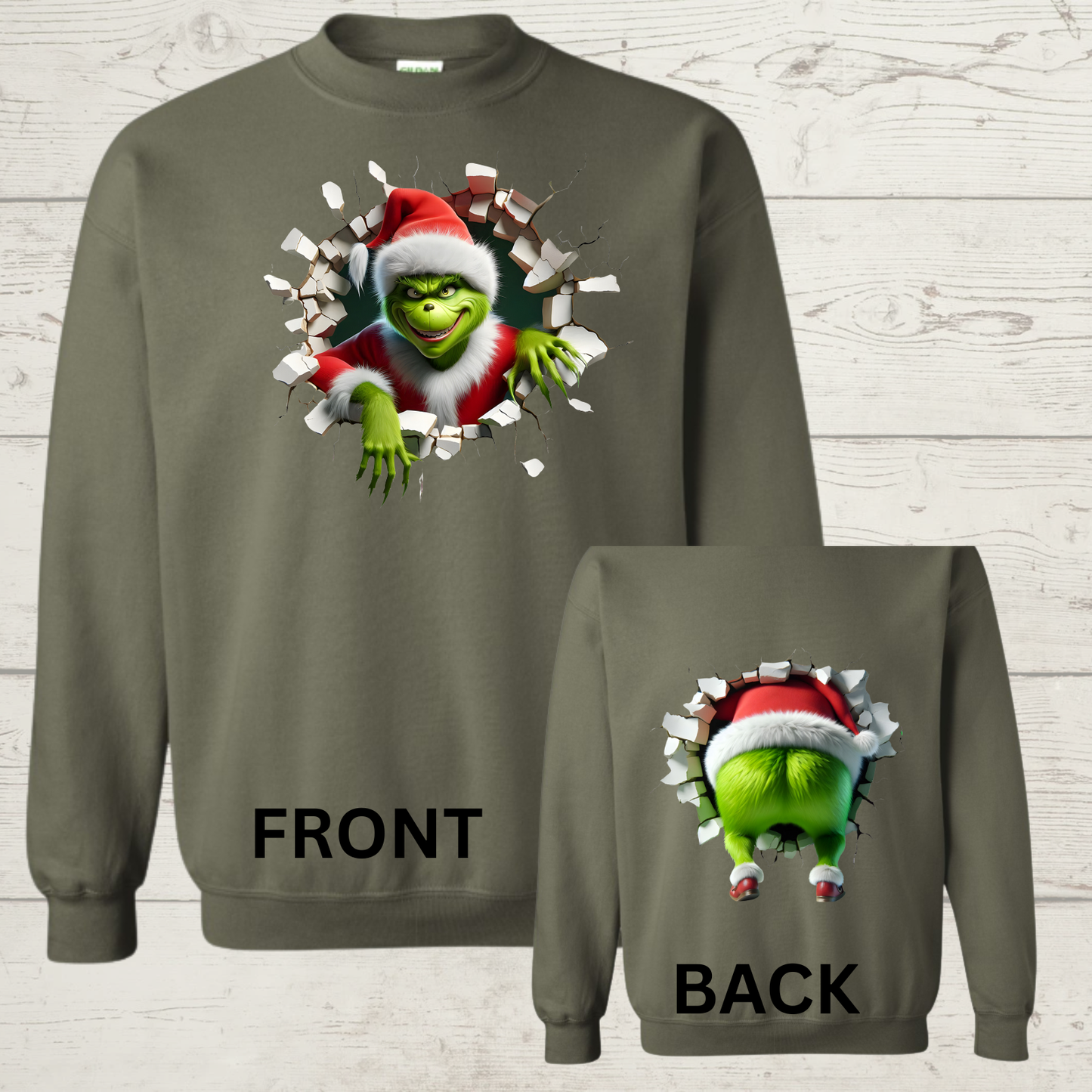 Breakthrough Mean Green Guy front and back