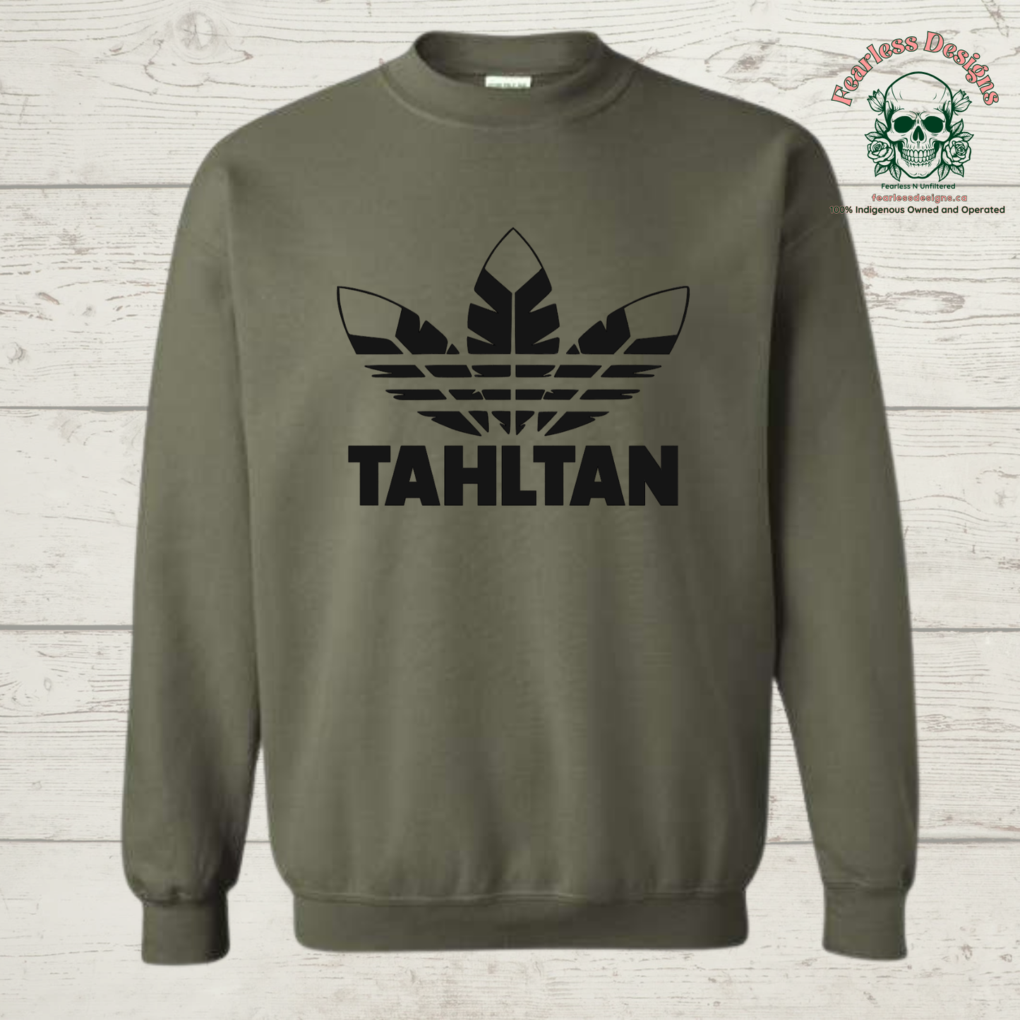 Tahltan feather Crewneck Sweater