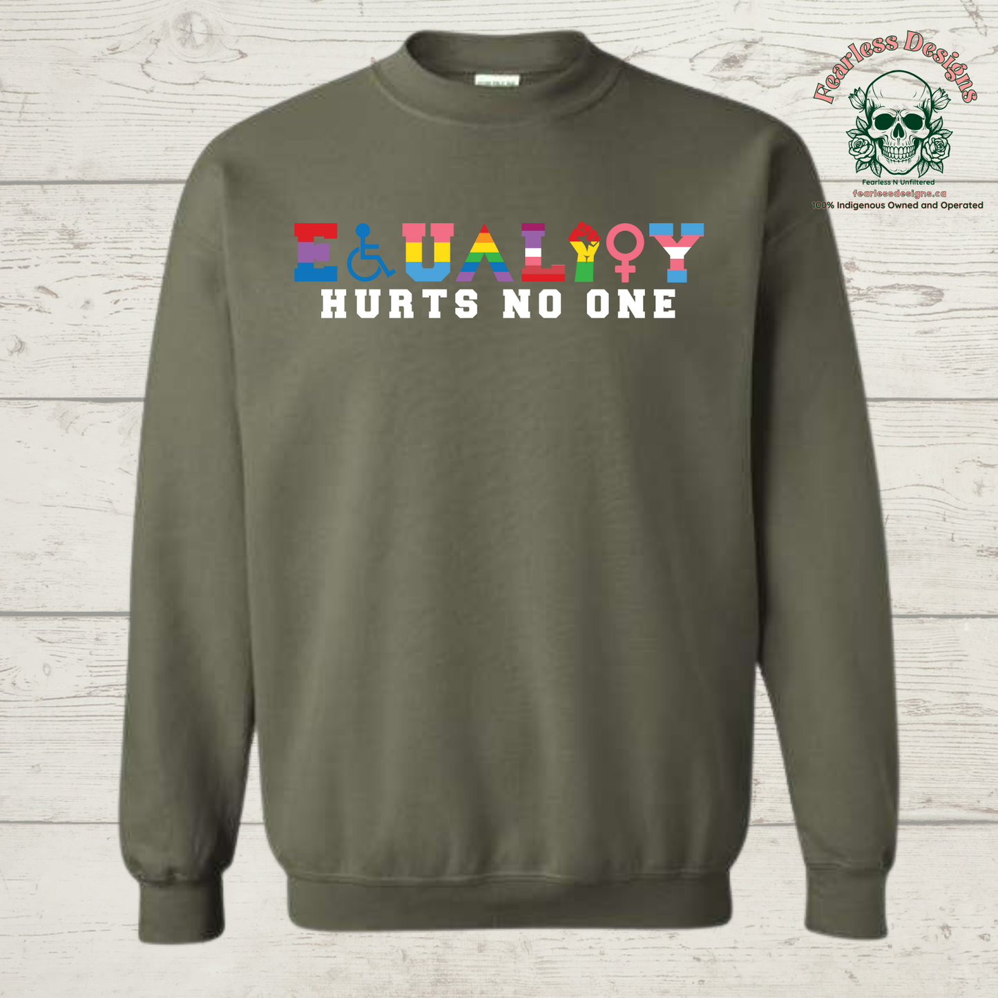 Equality Hurts No One Crewneck Sweater