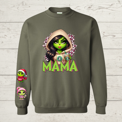 Mean Green Mama with brown hair