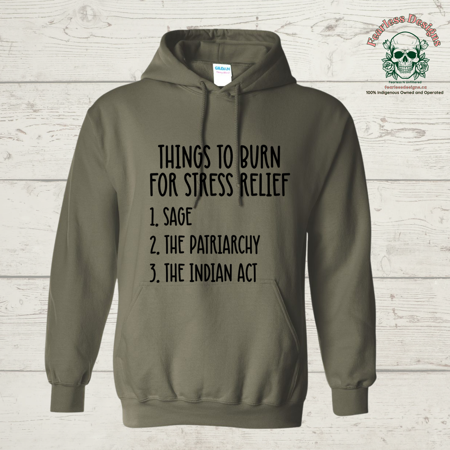 Things To Burn for Stress Relief Hoodie