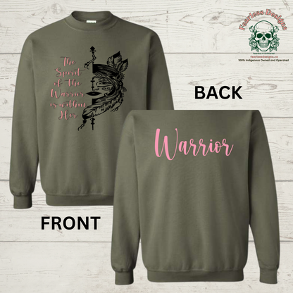The Spirit of the Warrior is Within Her Crewneck Sweater