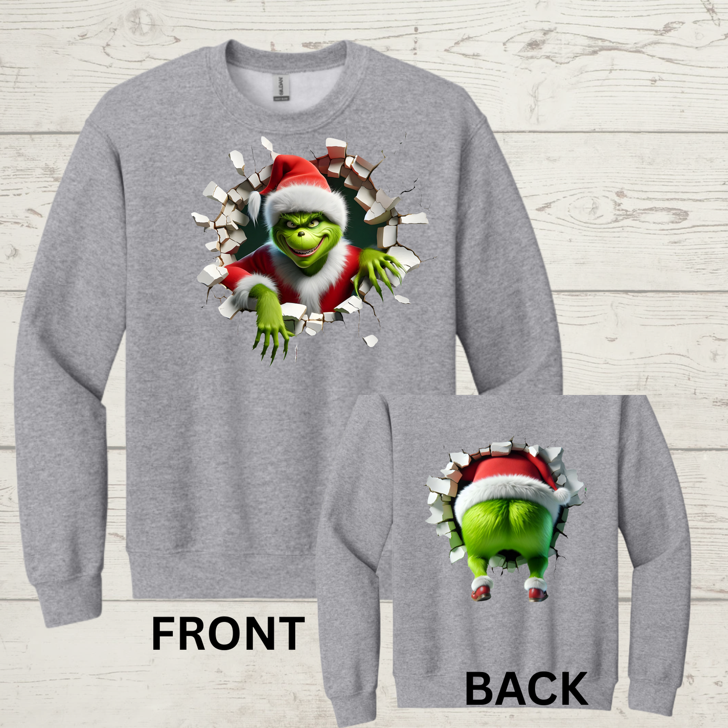 Breakthrough Mean Green Guy front and back