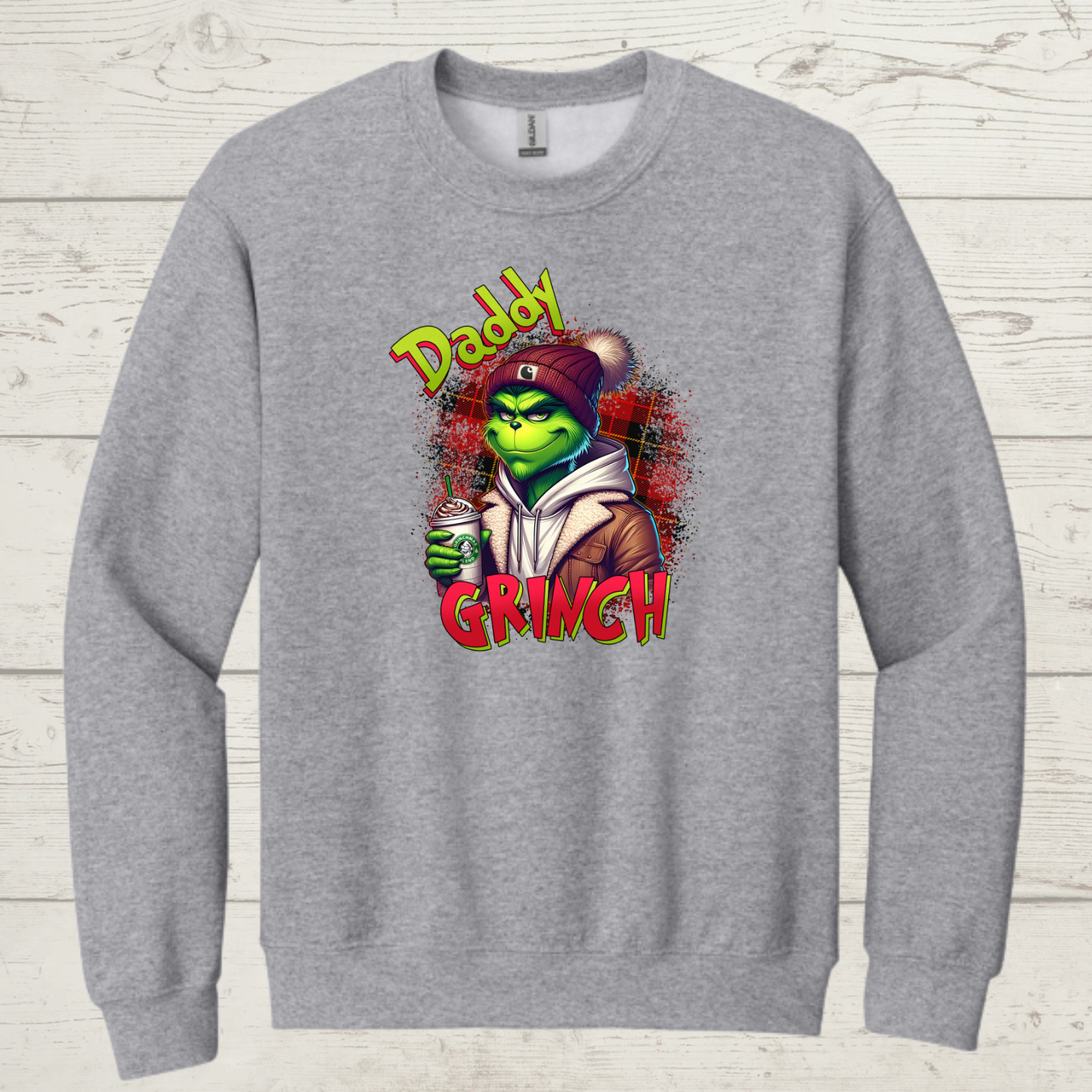 Mean Green Daddy with coffee