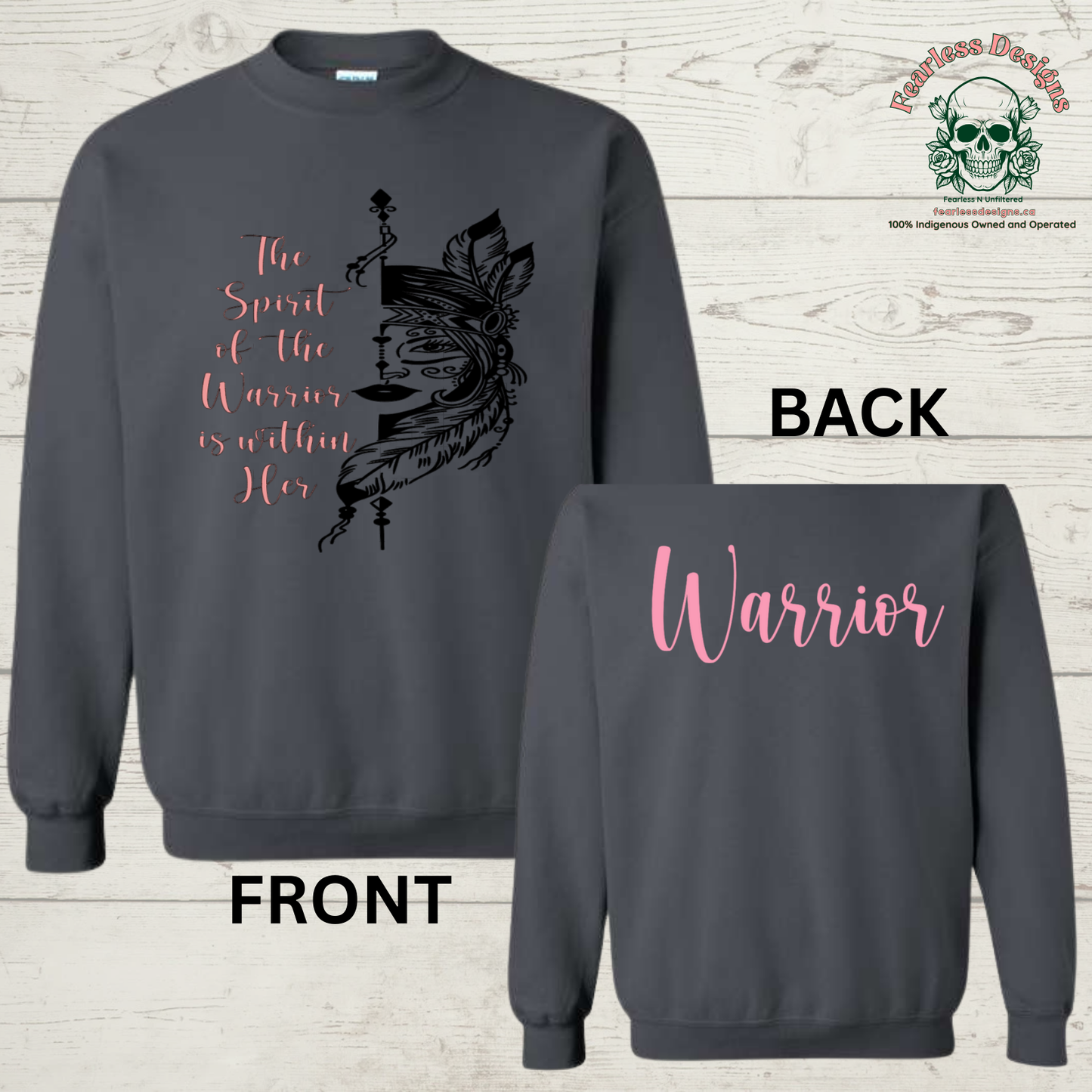 The Spirit of the Warrior is Within Her Crewneck Sweater