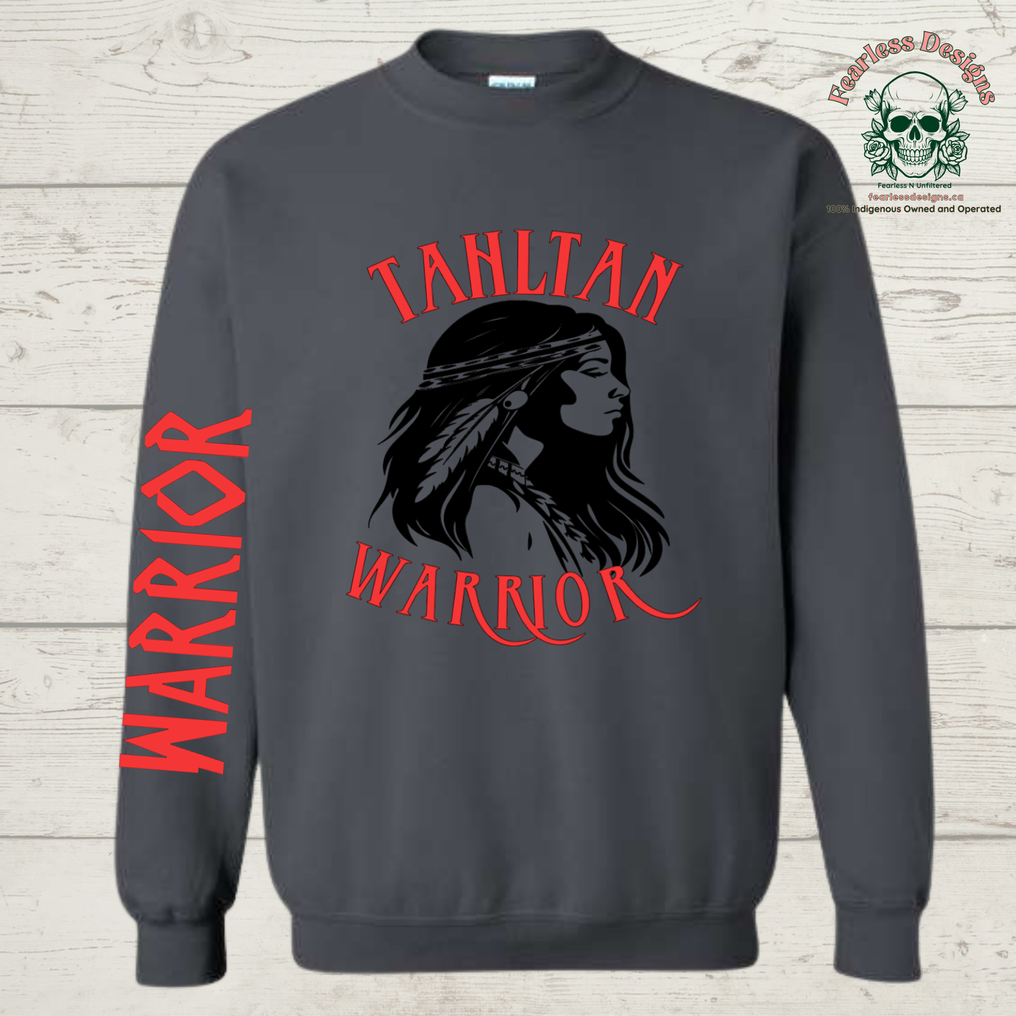 Tahltan Woman Warrior Crewneck Sweater
